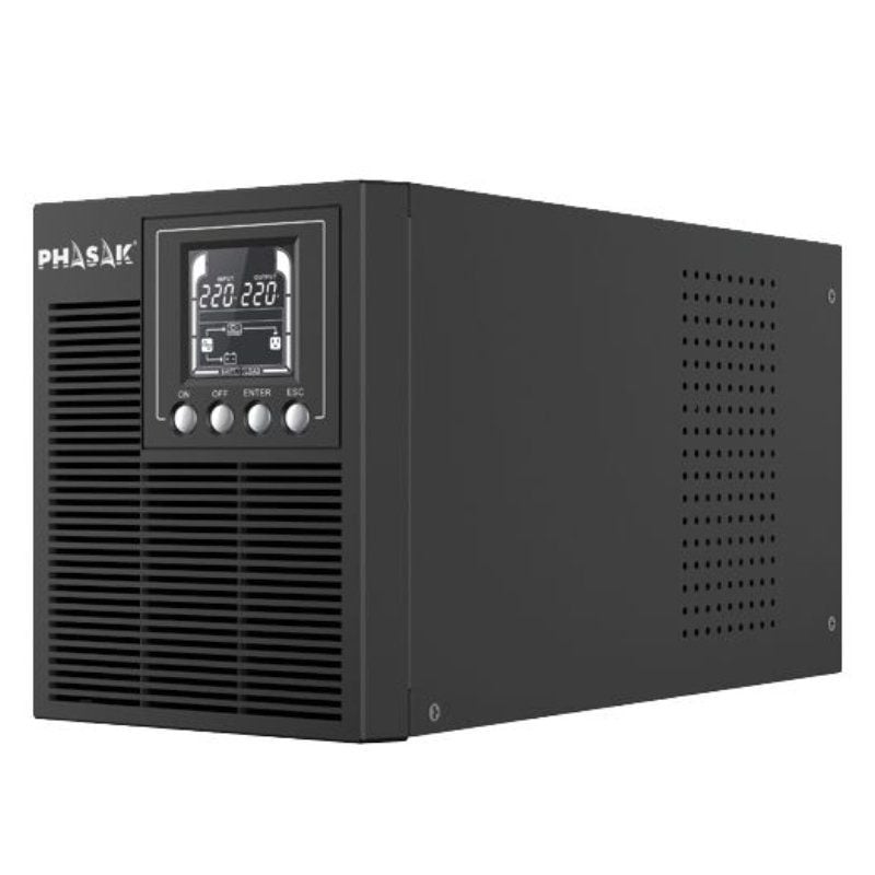 SAI Online Phasak 1000 VA Online LCD/ 1000VA-1000W/ 3 Salidas/ Formato Torre 5605922026999 PH 9210 PHK-SAI 1000 VA ON LCD