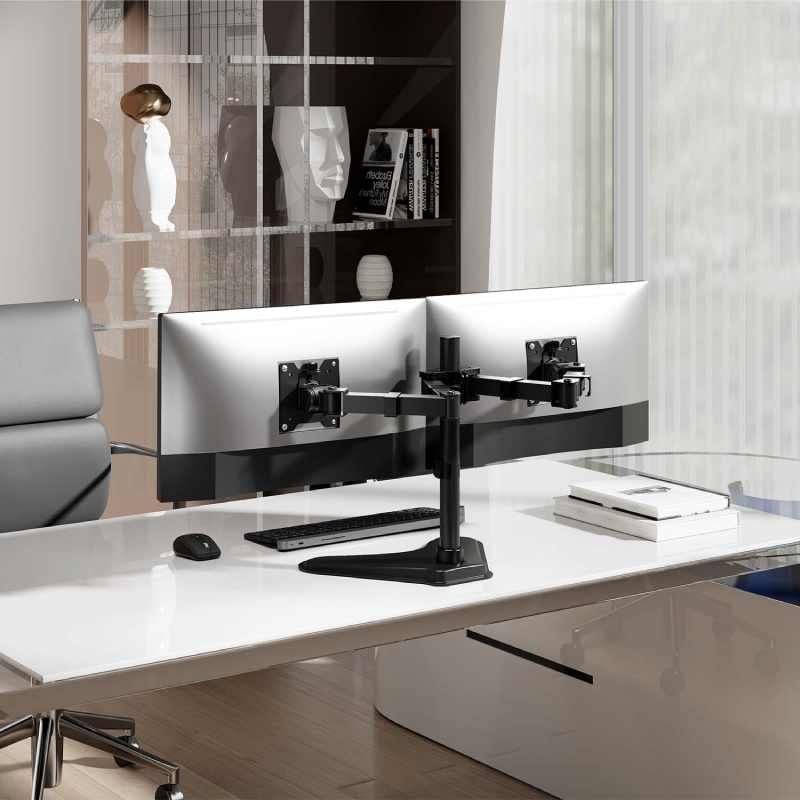 Soporte de Sobremesa para 2 Monitores Aisens DT35TSR-361/ Giratorio/ Inclinable/ hasta 20kg - Imagen 5