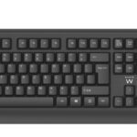 TECLADO EWENT CON LECTOR DNI QWERTY ES USB NEGRO 8052101433401 EW3286