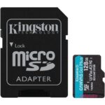 Tarjeta de Memoria Kingston CANVAS Go! Plus 128GB microSD XC con Adaptador/ Clase 10/ 200MBs 740617347944 SDCG4/128GB KIN-MICROSD SDCG4 128GB