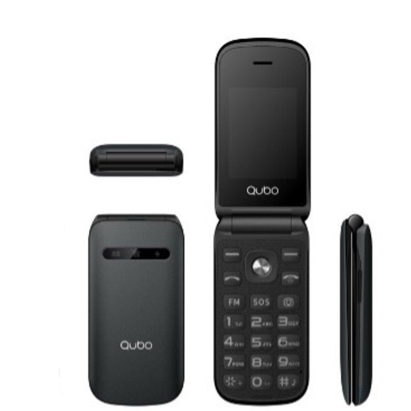Teléfono Móvil Qubo X-209 4G para Personas Mayores/ Negro - Imagen 2