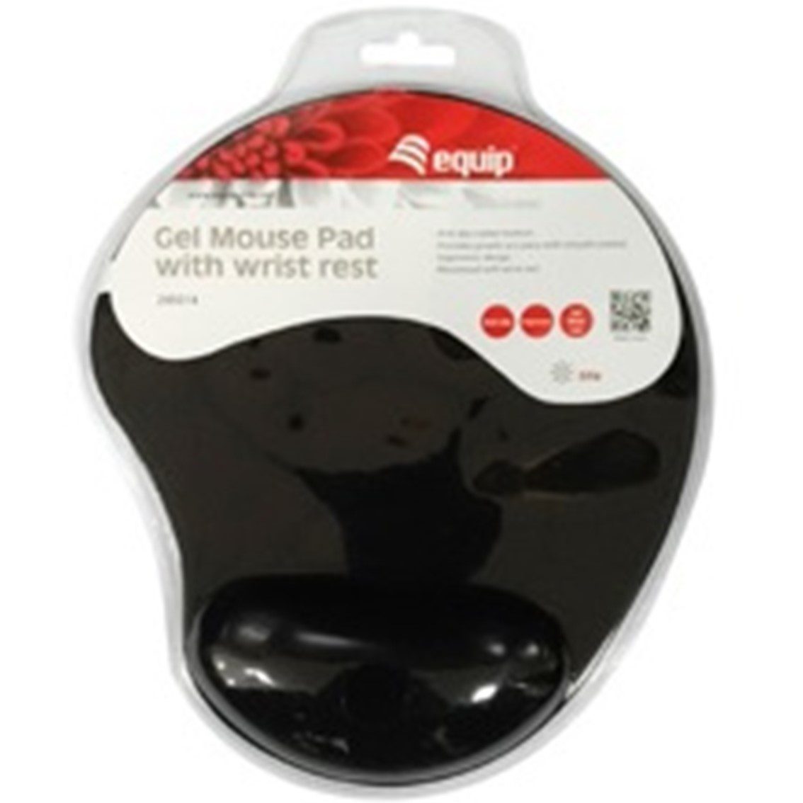 Alfombrilla equip life con reposamuñecas - antideslizante - negro - Imagen 3