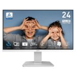 4711377215749 | P/N: 9S6-3BA9CH-074 | Cod. Artículo: DSP0000028030 Monitor msi 23.8 pulgadas ips mp2412w fhd 100h hdmi dp blanco