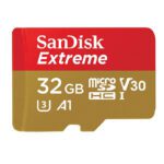 619659155827 | P/N: SDSQXAF-032G-GN6MA | Cod. Artículo: MGS0000005057 Tarjeta memoria sandisk micro secure digital 32gb sd extreme u3 uhs - i clase 10 a1