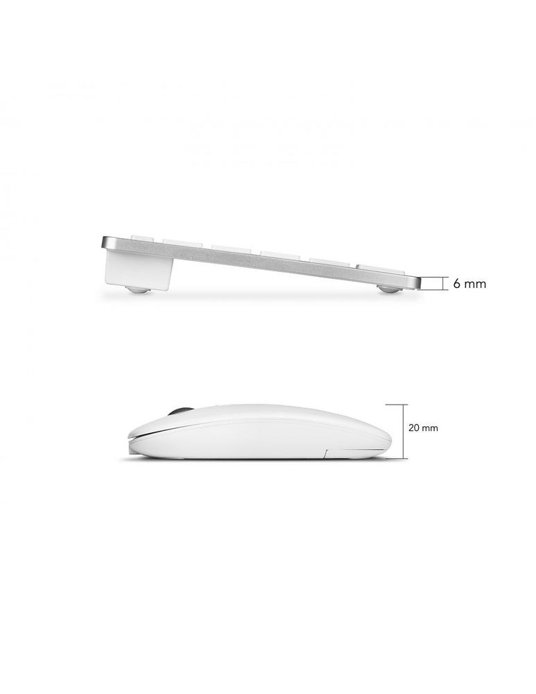 Teclado + raton subblim combo plata portugues - Imagen 5