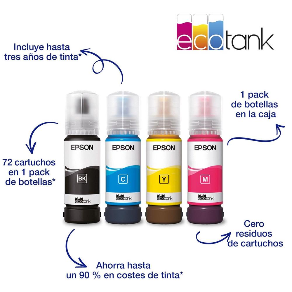 Multifuncion epson inyeccion color ecotank et - 2860 a4 - 33ppm - usb - wifi - wifi direct - Imagen 3