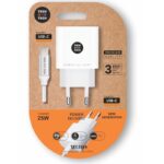 Cargador de Pared Tech One Tech TEC2266/ 1xUSB Tipo-C + Cable USB Tipo-C/ 3A/ Blanco 8436546594376 TEC2266 TOT-CAR TEC2266