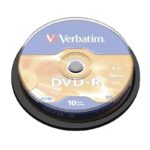 DVD-R Verbatim Advanced AZO 16X/ Tarrina-10uds 023942435235 43523 VERB-DVD-R 4.7GB 10U