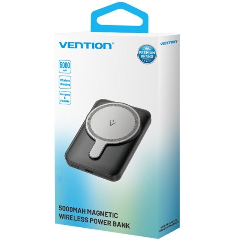 Powerbank 5000mAh Vention FHSP0/ 20W/ Wireless/ Rosa - Imagen 3