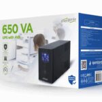 SAI GEMBIRD CON PANTALLA LCD 650 VA NEGRO 8716309080835 EG-UPS-031