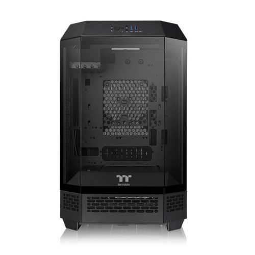 Caja ordenador gaming thermaltake the tower t300 matx cristal templado negra - Imagen 2