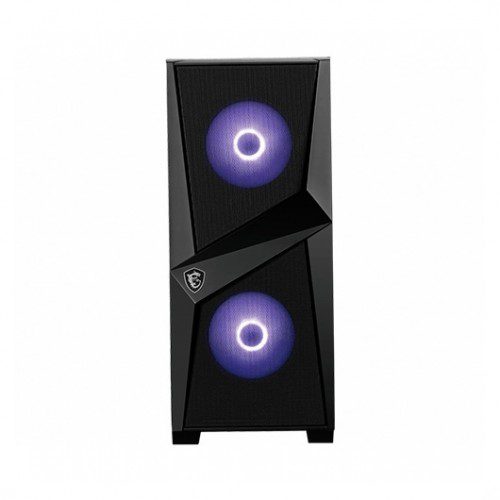 Caja ordenador gaming atx msi mag forge 100m rgb - 2x vent 120mm rgb - cristal templado - negro - Imagen 2