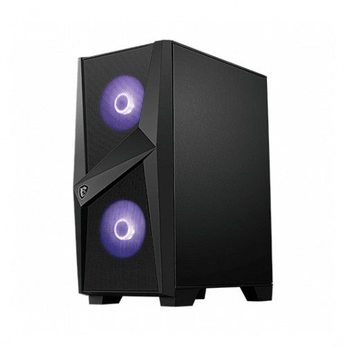 Caja ordenador gaming atx msi mag forge 100m rgb - 2x vent 120mm rgb - cristal templado - negro - Imagen 3