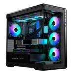 8435099533443 | P/N: XC-905 PRO+ | Cod. Artículo: DSP0000029082 Caja ordenador gaming keep out xc - 905 pro+ matx argb cristal templado negro