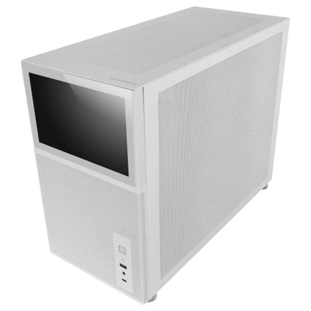 Caja ordenador mars gaming mclcd matx cristal templado pantalla ips 8 pulgadas blanco - Imagen 2