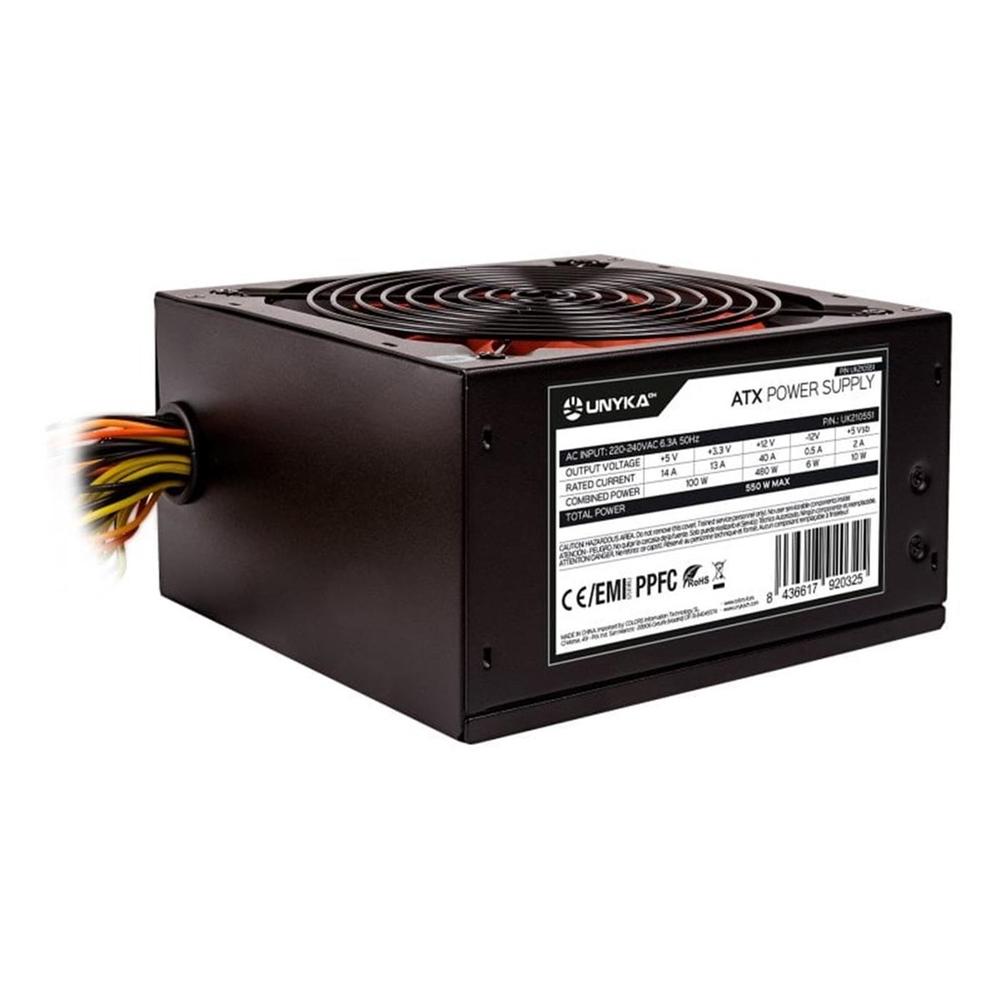 Fuente de alimentacion unykach uk210551 gaming atx 550w - Imagen 4