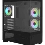 CAJA ZALMAN CHRONIX ATX 3 XVENT 120MM ARGB 1XUSB 3.0 NEGRO S/N FUENTE 8800263650484 CHRONIX BLACK