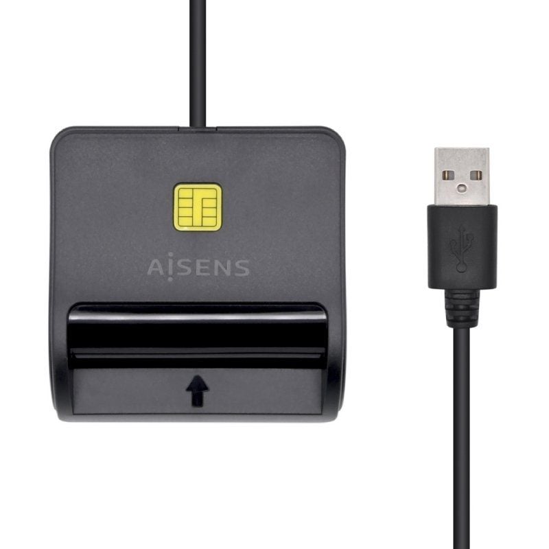 Lector de DNI y Tarjetas Aisens ASCR-SN02SD-BK/ USB 2.0/ Negro - Imagen 2