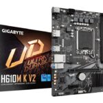 PLACA BASE GIGABYTE H610M K V2 1700 MATX 2XDDR5 4719331860134 9MH61MK52-00-G10