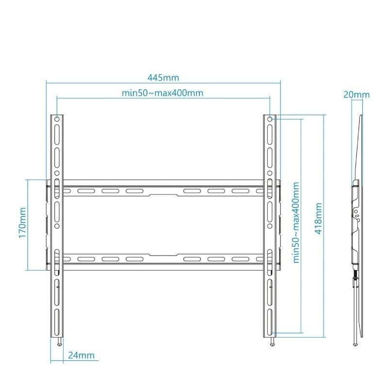 Soporte-de-Pared-Fijo-TooQ-LP1070F-B-para-TV-de-32-70-hasta-45kg-8433281011946-LP1070F-B-TOO-SOP-LP1070F-B-2 Soporte-de-Pared-Fijo-TooQ-LP1070F-B-para-TV-de-32-70-hasta-45kg-8433281011946-LP1070F-B-TOO-SOP-LP1070F-B-2