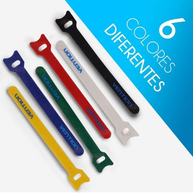 Tira Organizadora de Cables Vention KAC00/ 15cm/ Pack de 6 - Imagen 3