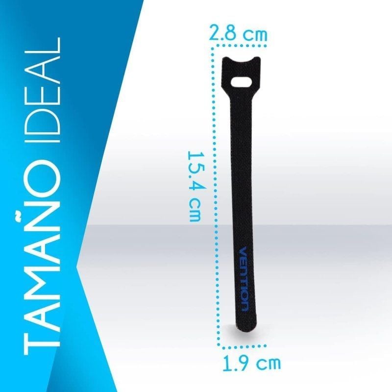 Tira Organizadora de Cables Vention KAC00/ 15cm/ Pack de 6 - Imagen 4