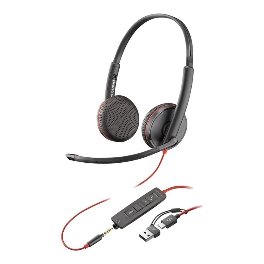197498433080 | P/N: 8X229A6 | Cod. Artículo: DSP0000032689 Auriculares poly blackwire 3225 negro