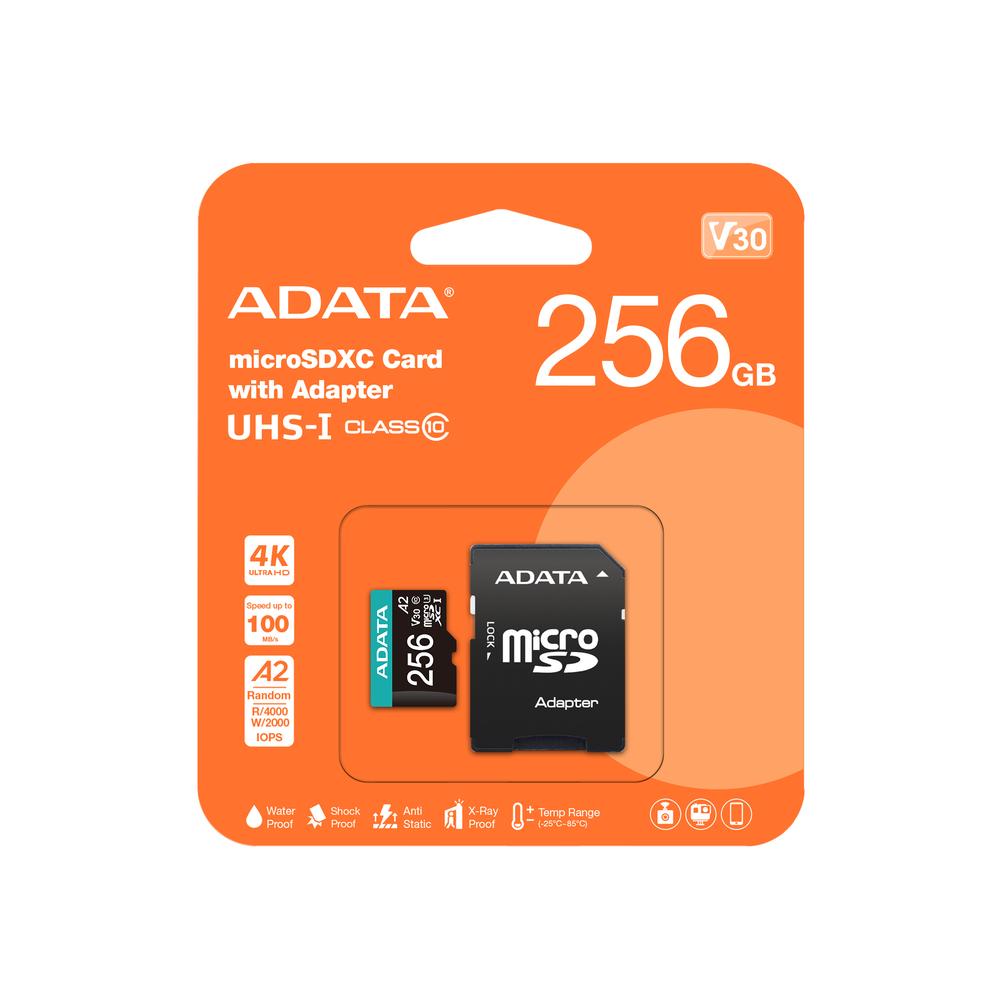 Tarjeta memoria micro sd adata 256gb cl10 + adaptador sd - Imagen 2