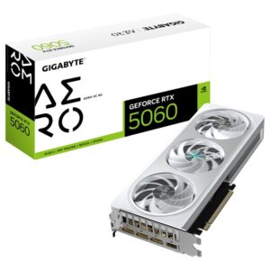 4719331356415 | P/N: 9VN5060AO-00-G10 | Cod. Artículo: DSP0000033170 Tarjeta grafica gigabyte gaming rtx 5060 aero oc 8gb gddr7