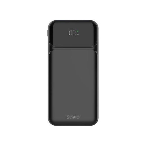 5901986049364 POWERBANK SAVIO BA-08 10000MAH BLACK SAVBA-08 A0057806 savio Accesorios Telefonía SAVBA-08