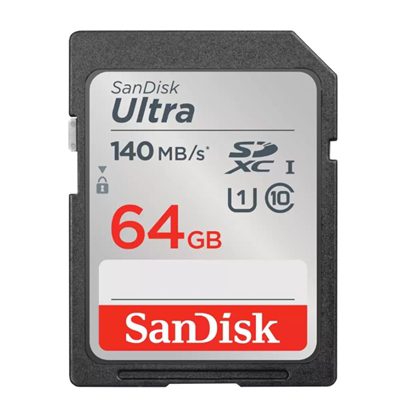 619659200176 | P/N: SDSDUNB-064G-GN6IN | Cod. Artículo: DSP0000016236 Tarjeta de memoria secure digital sdxc sandisk ultra - 64gb - clase 10 - sdxc - 140mb - s