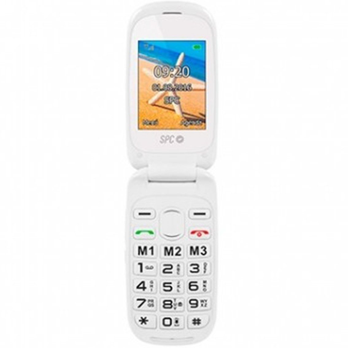 8436542854030 | P/N: 2304B | Cod. Artículo: DSP0000003416 Telefono movil spc harmony white tipo tapa - dual sim - 24 - microsd - radio fm - bluetooth