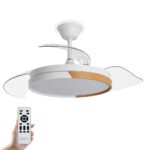 8436626130609 | P/N: YV-EOSNATUREWITE | Cod. Artículo: MGS0000028985 Yoevu - nature white ventilador de techo con luz led motor dc  | 3 tónalidades de color|6 velocidades |temporizador |función verano - invierno