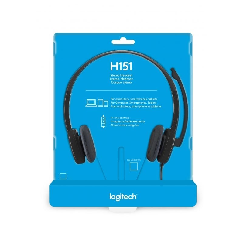 Auriculares Logitech H151/ con Micrófono/ Jack 3.5/ Negros - Imagen 4