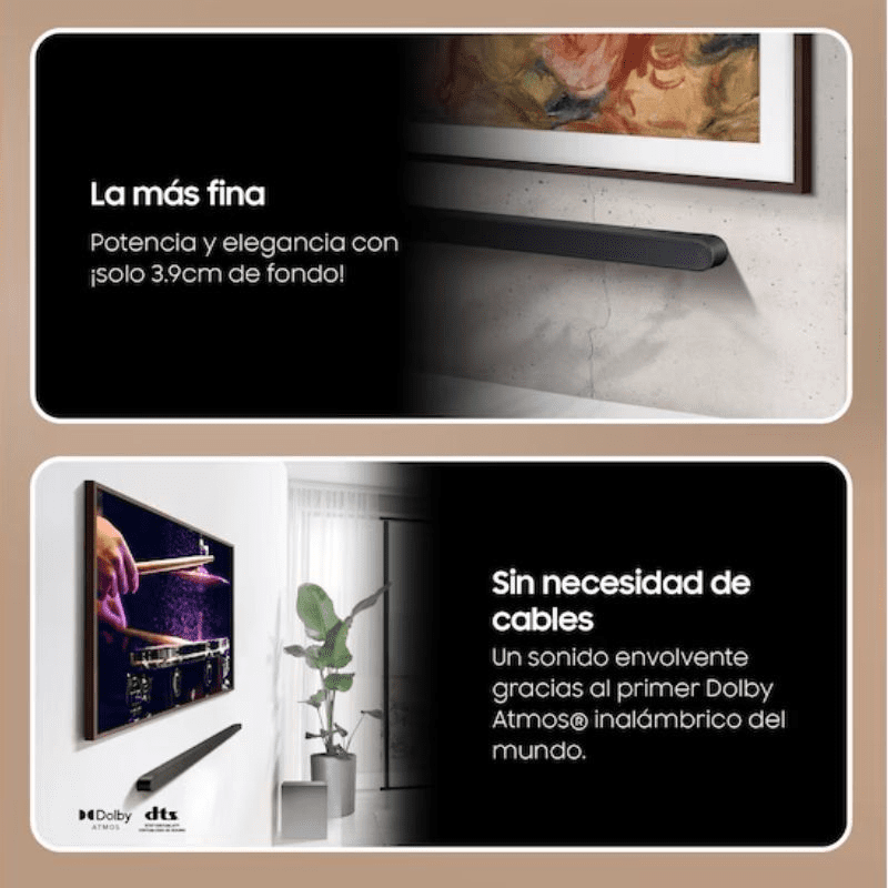 Barra de Sonido con Bluetooth Samsung Ultra Slim HW-S700D/ZF 2024/ 3.1 - Imagen 3
