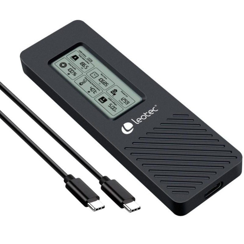 Caja Externa para Disco SSD M.2 NVMe Leotec LEM2EXT01/ USB 3.2/ con Pantalla LCD 8436588882943 LEM2EXT01 LEO-CAJA LEM2EXT01 Caja Externa para Disco SSD M.2 NVMe Leotec LEM2EXT01/ USB 3.2/ con Pantalla LCD 8436588882943 LEM2EXT01 LEO-CAJA LEM2EXT01