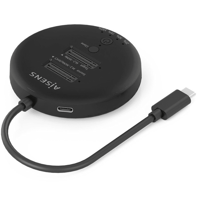 Dock USB 3.2 Gen2 Tipo-C para SSD M.2 NVMe Aisens ASDS-2M2N05-BK/ Gris - Imagen 3