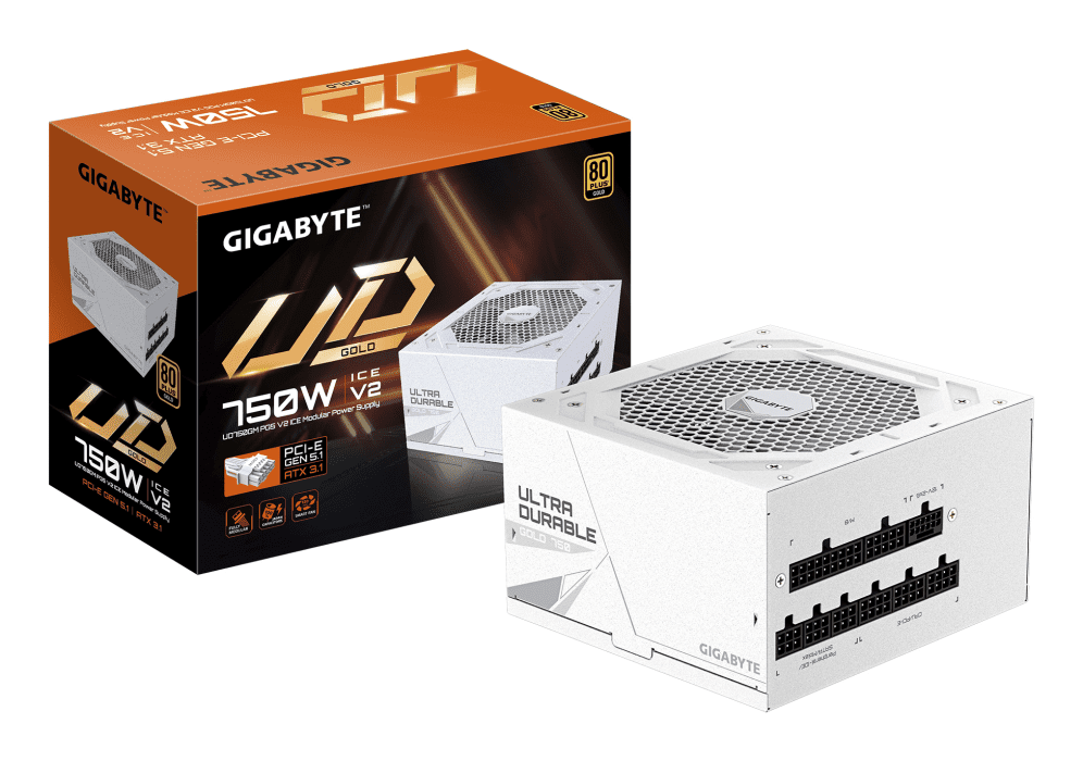 FUENTE ALIMENTACION GIGABYTE GP-UD750GM PG5 ICE 750W 80+ GOLD 4719331556310 28200-U75GI-1CEUR