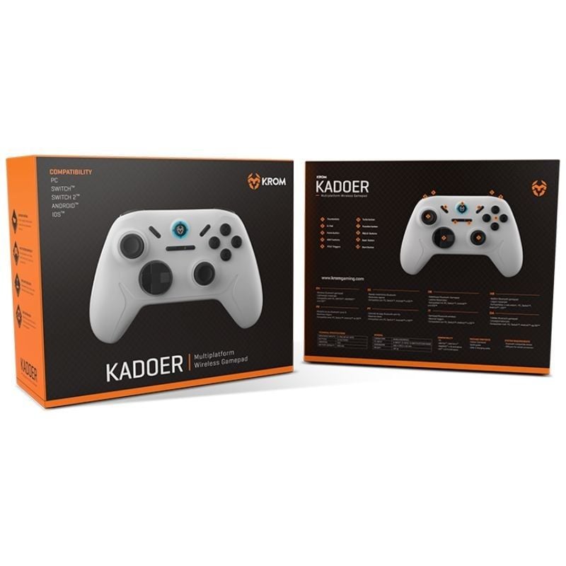 Gamepad Krom Kadoer Inalámbrico/ Blanco - Imagen 5