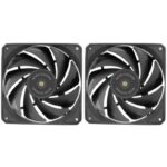 Pack 2 Ventiladores Mars Gaming MF-NCLX2/ 12cm 8435693106555 MFNCLX2 TAC-REF MF-NCLX2 BK