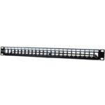 Patch Panel Phasak PA 3424/ 24 Puertos/ Cat.6/ Altura 1U/ Gestión de Cable/ Conectores RJ45 UTP No Incluidos 5605922025237 PA 3424 PHK-PATCH PA 3424
