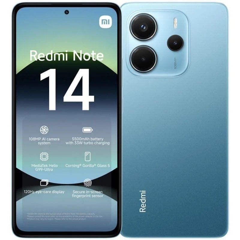 Smartphone Xiaomi Redmi Note 14 6GB/ 128GB/ 6.67"/ Azul 6932554407926 MZB0J09EU XIA-SP NOTE14 6-128 BL