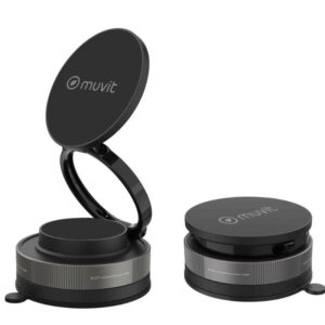 Soporte de Smartphone para Coche Muvit For Change MCCHL0035/ Negro 8426801179509 MCCHL0035 MUV-SOP MCCHL0035