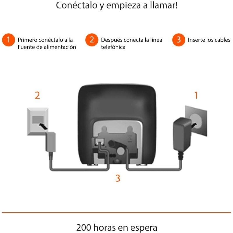 Teléfono Inalámbrico Gigaset A270/ Negro - Imagen 4