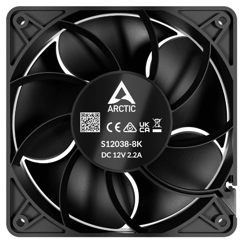 Ventilador Arctic S12038-8K/ 12cm - Imagen 3