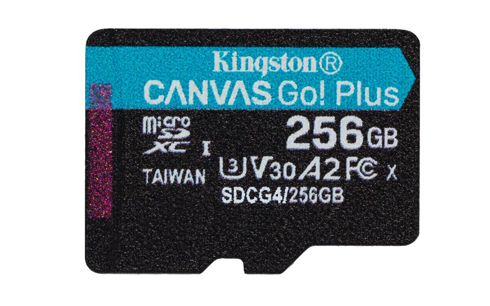 Tarjeta memoria micro secure digital sd xc 256gb kingston canvas go! plus clase 10 uhs - i u3 + adaptador sd - Imagen 2