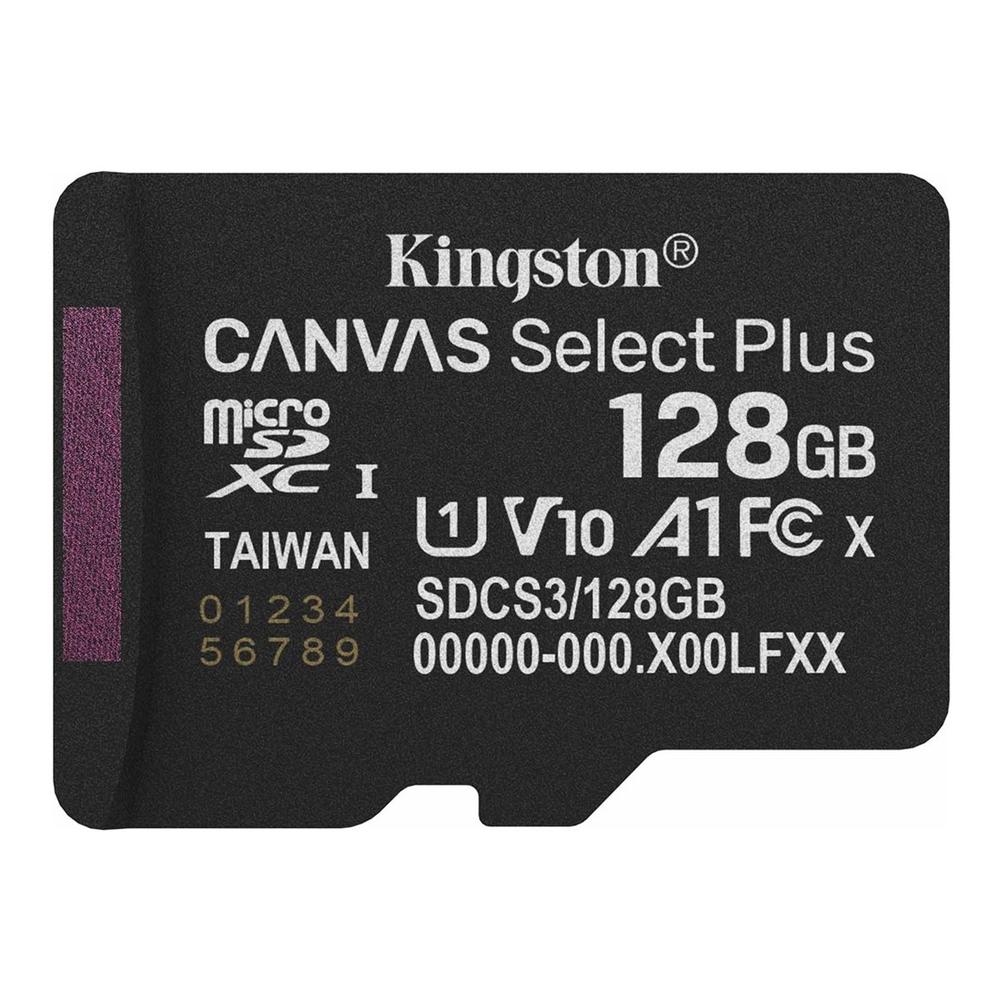 0740617348484 | P/N: SDCS3/128GBSP | Cod. Artículo: DSP0000034481 Tarjeta memoria micro secure digital sdxc 128gb kingston canvas select plus clase 10 uhs - 1