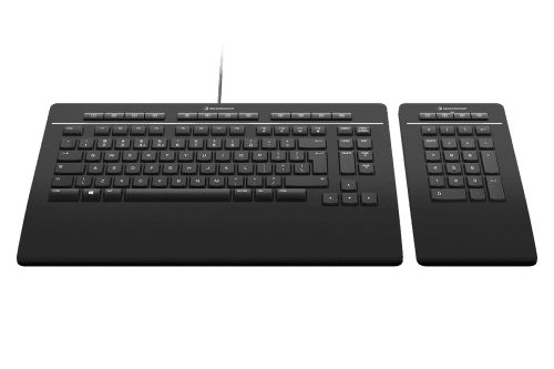 3Dconnexion Keyboard Pro with Numpad teclado USB Negro - Imagen 2
