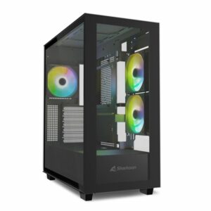 4044951040032 | P/N: | Cod. Artículo: DSP0000029075 Caja ordenador gaming sharkoon rebel c60 atx cristal templado negro