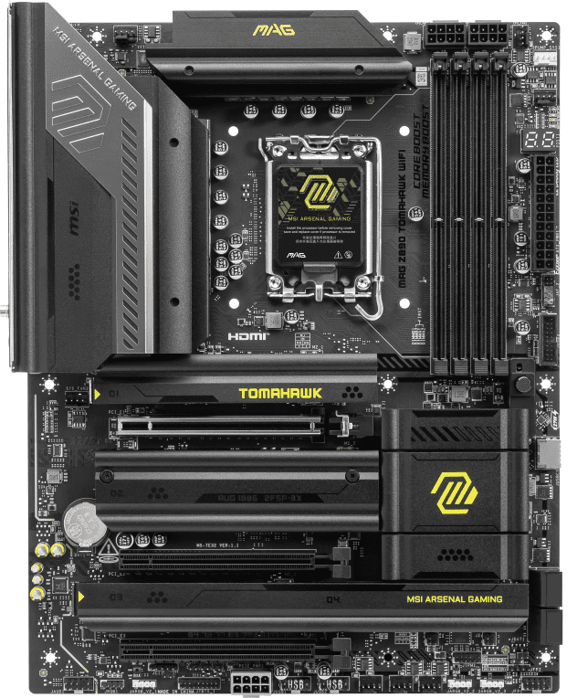Placa base msi mag z890 tomahawk lga 1851 wifi atx 4xddr5 - Imagen 2
